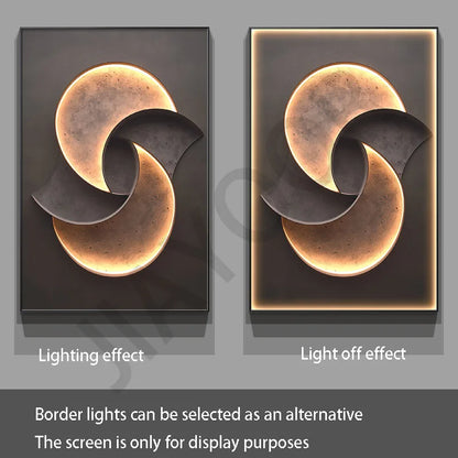 Modern  Foyer Living Room Decoration Luminous Corridor Hanging Mural Lights Luxury LED Wall Lamp With Simple Texture Style