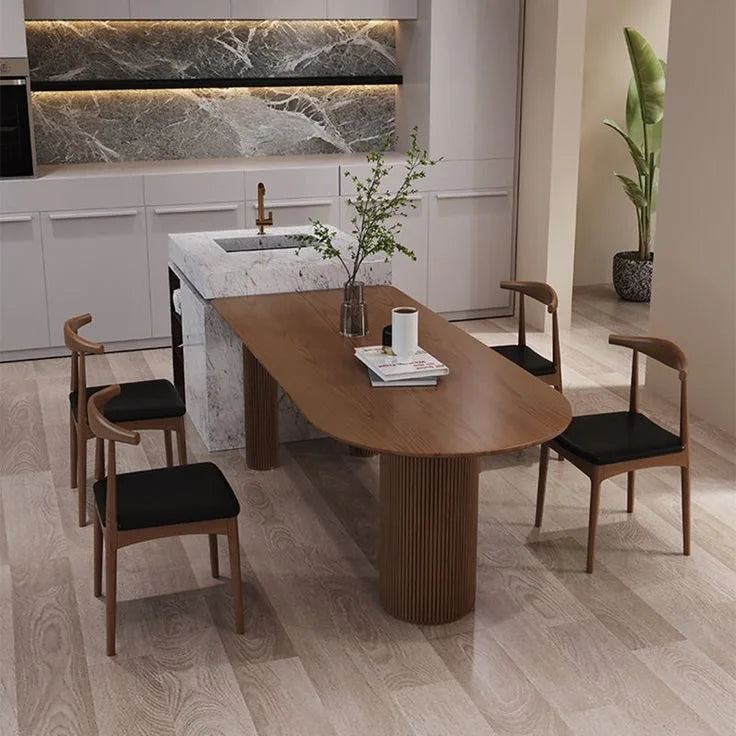Customization Home Furniture  Solid Wood square Circular Indoor Dinner Restaurant Kitchen Wooden Dining Tables
