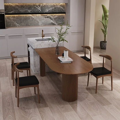 Customization Home Furniture  Solid Wood square Circular Indoor Dinner Restaurant Kitchen Wooden Dining Tables
