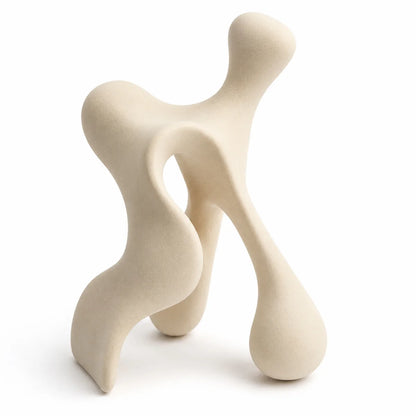 Abstract Flowing Form Resin Figurine Modern Minimalist Living Room Home Accent Decor