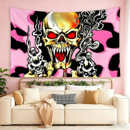 pink ed hardy wallpaper  Flags Wall Hanging Tapestry Outdoor Garage Room Decorative flag Background Blanket
