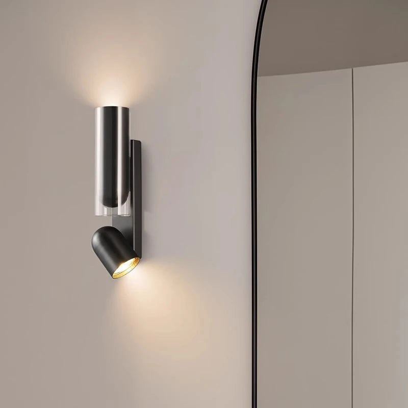 Nordic designer postmodern wall lamp, living room, dining room, creative rotating adjustable bedside aisle wall hanging lamp