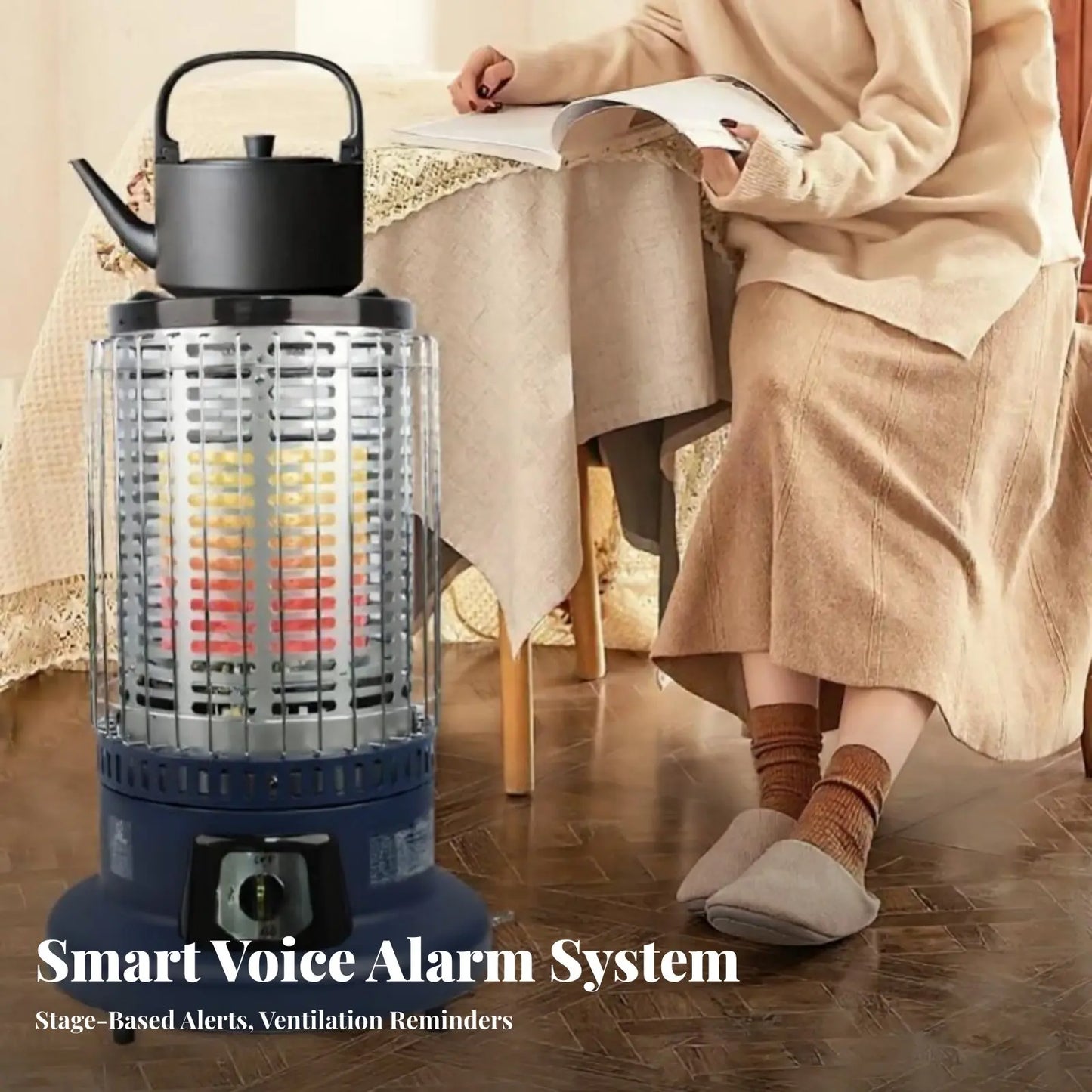 Gas Heater, Outdoor Propane Heating Stove, Indoor Winter Fireplace for Ice Fishing, Multi-Scenario Heater