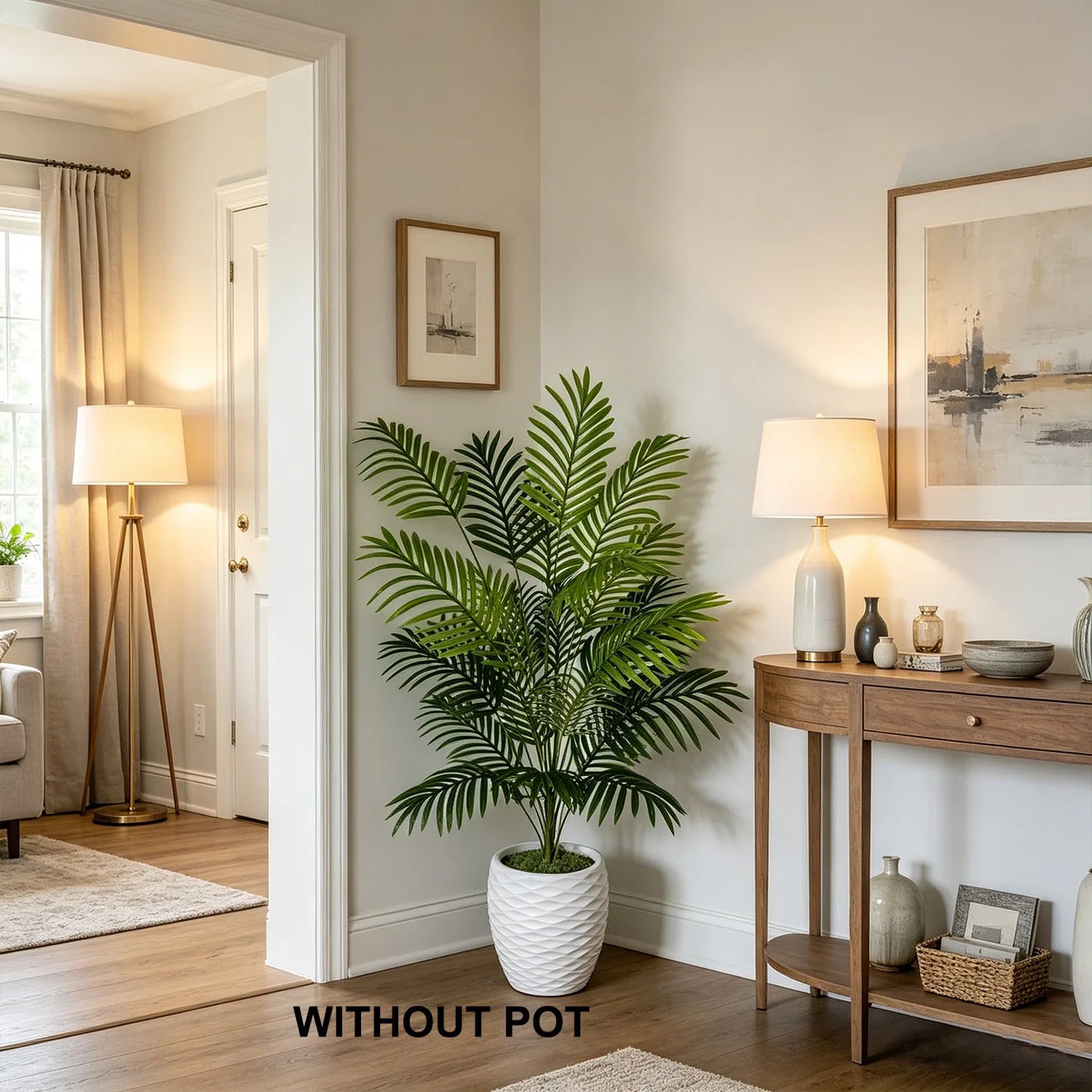 65-125CM Artificial Palm Plant Branches Faux Plant realistic touch indoor outdoor fake Plant for Home wedding living Room Decor