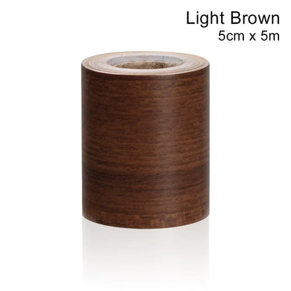 Self-adhesive PVC Waterproof Wood Waist Line Wallpaper Skirting Line Wall Border Stickers Home Decor