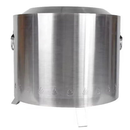 Outdoor Stainless Steel Bonfires Brazier Smokeless Stove Charcoal Portable Camping Fire Pit Wood Burning Lightweight Fireplace