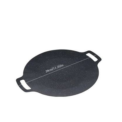 Roasting Round Pans Korean Aluminum Nonstick Grill Top Griddle Pan Bbq Fry Grill Outdoor Cast Iron Barbecue Griddles Grill Pans