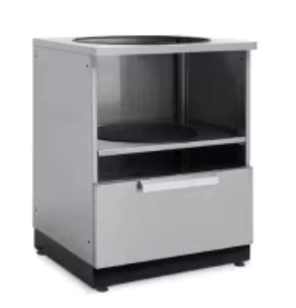 Outdoor Kitchen with Roof Cover Weather-Resistant BBQ Cabinet Set Stainless Steel Garden Kitchen Island with Grill Station