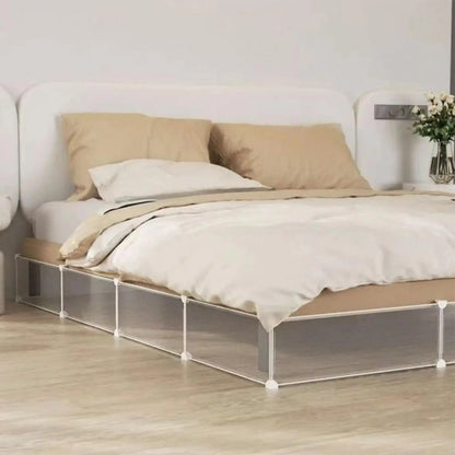 Pet Under Bed Blocker Adjustable Clear Barrier Board Under Furniture Blocker Prevents Items From Falling Under The Beds Or Sofa