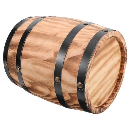 Oak Ornaments Decor Barrels Decorative Props Decorations Table Party Retro for