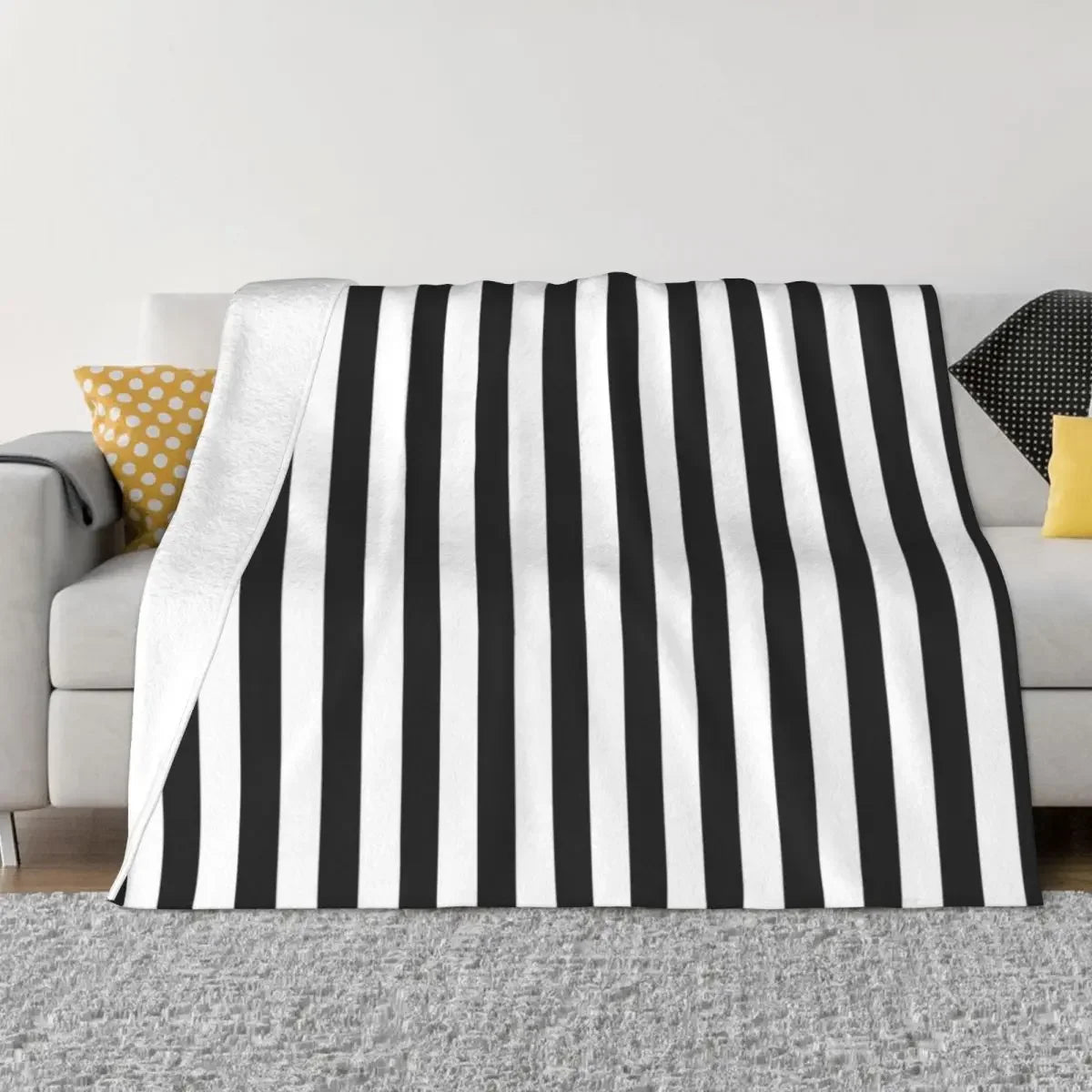 black white stripes Throw Blanket blankets and throws halloween