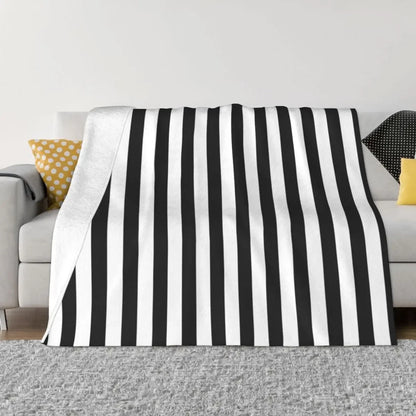 black white stripes Throw Blanket blankets and throws halloween