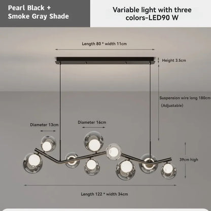 Post-modern Creative Design simple Glass bubble living room chandelier indoor lighting  led  living room indoor Home decoration