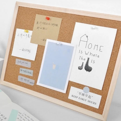 Pictures Wall Plate DIY Cork Display Panel Soft Decorative Cork Board Hanging Wood Memo Bulletin Board Cork Board