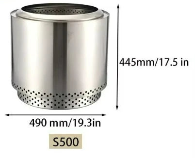High quality large outdoor stainless steel fire pit wood burning furnace