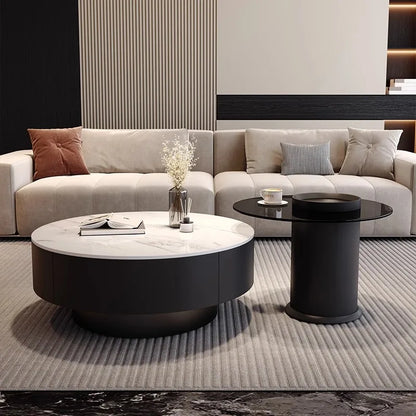 Creative Nordic Coffee Table Storage Trendy Italian Minimalist Side Table Elegant Unique Mobili Per Il Soggiorno Home Furniture