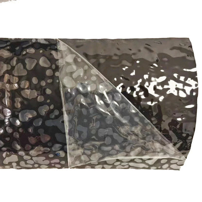 Aqumotic Peel and Stick Wallpaper Customized Wave Decorative PVC Plate Background Wallpapers Fake Metal Mirror Embossed