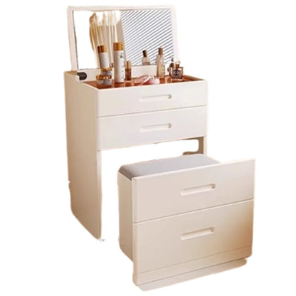 Girls Rustic Dressing Table Miniature Storage Solid Wood Dressing Table Simple Vanity Penteadeira De Maquiagem House Accessories
