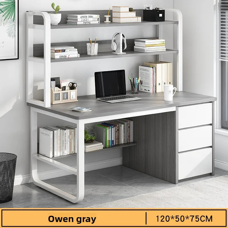 Desk Desktop Computer Desk Simple Home Desk Student Bedroom Bookshelf Integrated Writing Desk