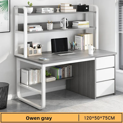 Desk Desktop Computer Desk Simple Home Desk Student Bedroom Bookshelf Integrated Writing Desk