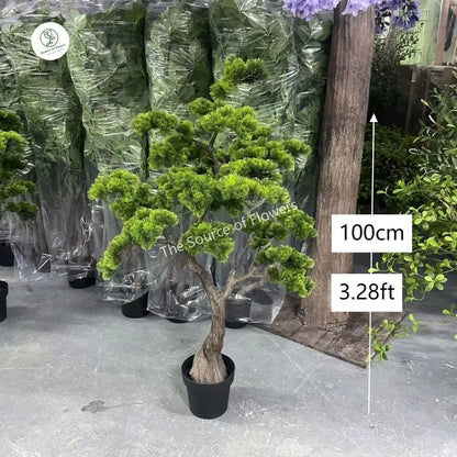 Artificial Cedar Pine Tree Indoor Outdoor Artificial Plant Fake Evergreen Tree for Garden Landscaping Home Decor