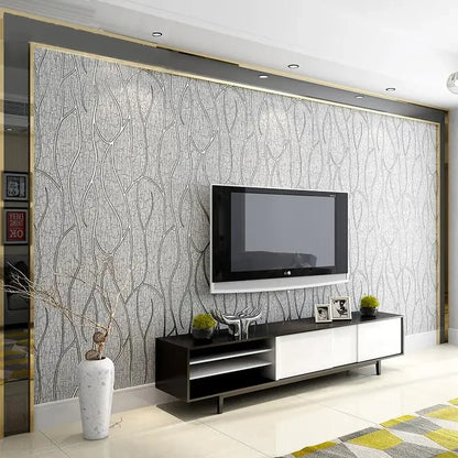 3D Wallpaper Modern Simple Non-Woven Wallpaper 3D Living Room TV Bedroom Background Wall Home Decor Papel De Parede 3D Paisagem