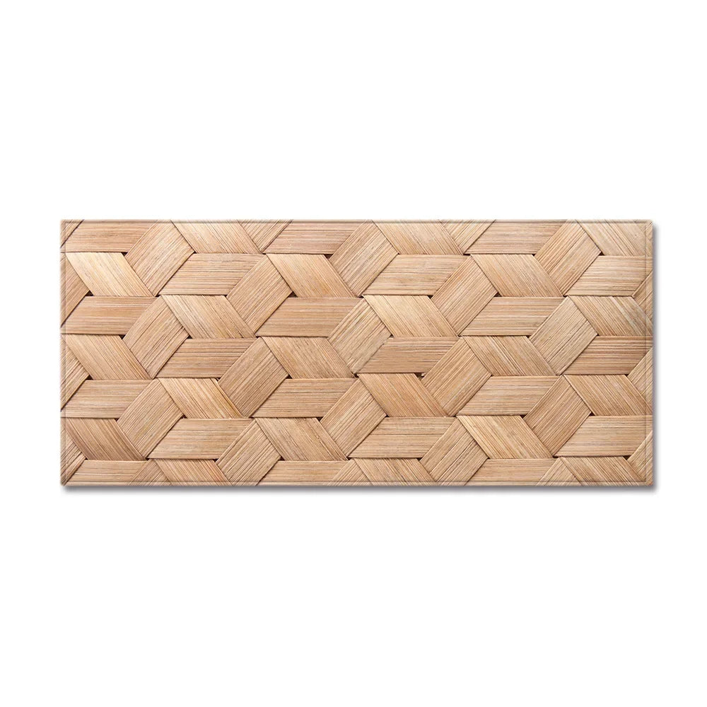 Wood Grain Kitchen Rug Bedroom Entrance Doormat Anti-Slip Living Room Floor Decor Carpet Home Bath Hallway Foot Mat Custom Made
