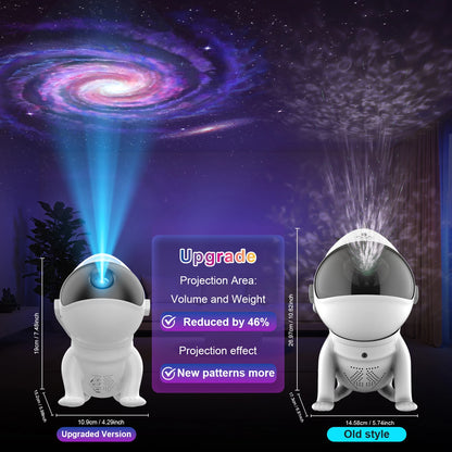 Star Projector Space Dog Projector Night Light 13 High-Definition Galaxy Discs Bedroom Decor Space Projector Birthday Gift