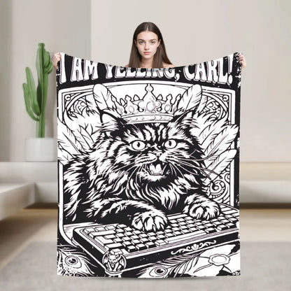 Don't Gaslight Me Jesus Blanket Flannel Dungeon Crawler Carls Lightweight Thin Throw Blankets for Bedding Bedroom Bedding Throws