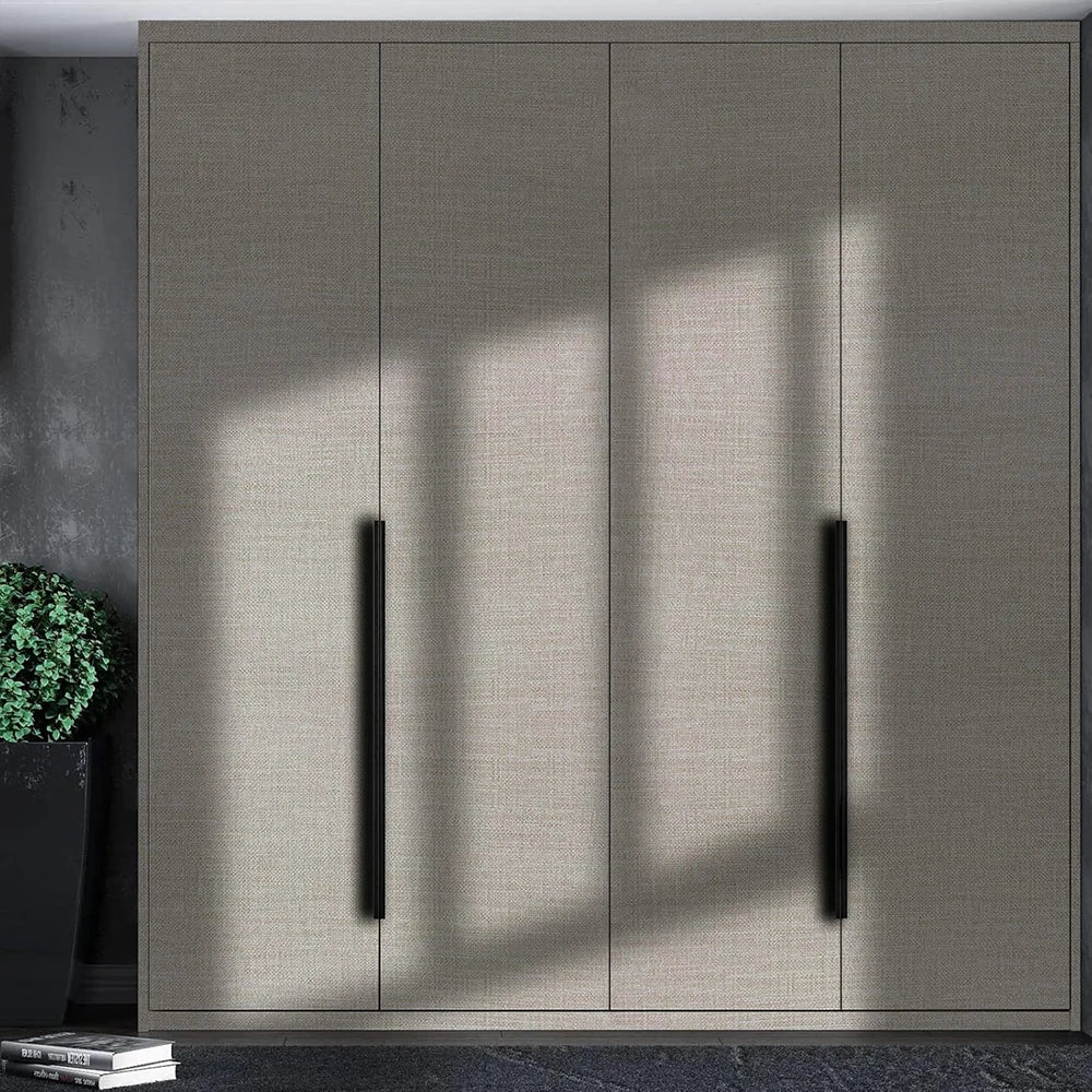 Faux Grasscloth Wallpaper Self-Adhesive Linen Texture Stickers For Wall Bedroom Living Room Cabinet Countertop Cover Stickers