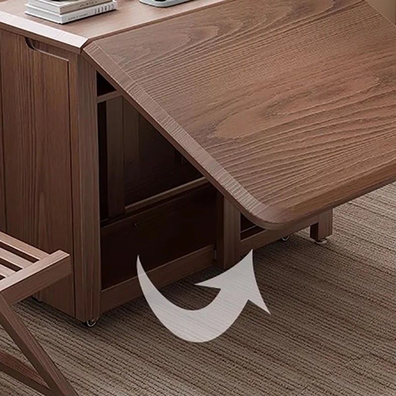 Rustic Dark Dining Tables Folding Nordic Modern Multifunctional Dining Tables Elegant Vintage Table A Manger Pliante Furnitures