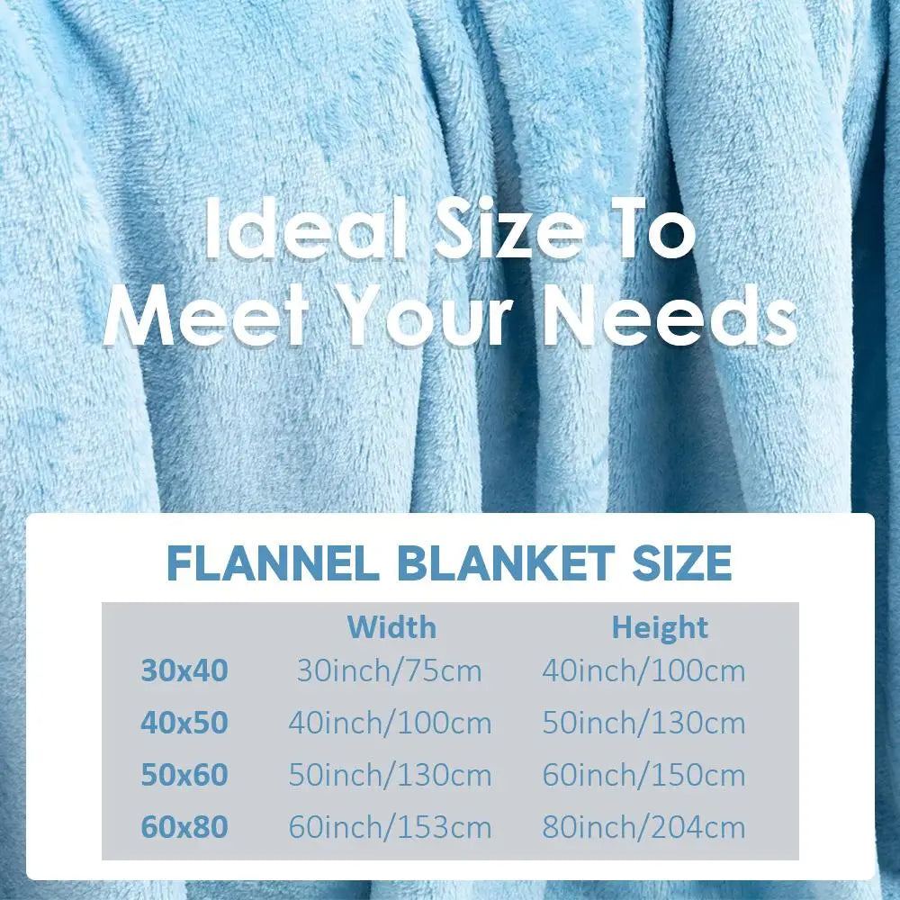 Mr M-Men Little M-Miss Throw Soft Flannel Throw Blanket, Lightweight Breathable Summer Nap Blanket For Home Travel Cozy Decor