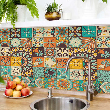 A Creative Wall Sticker for Home Decoration with Mediterranean Style Wallpaper for Home Bedroom Kitchen Cabinets