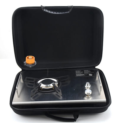 Camping Folding Removable IGT Wood Table Gas Stove Portable Lightweight Camp BBQ Grill Table Outdoor Picnic Fishing Table