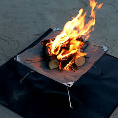 Foldable Fire Pit Grill Bonfire Ultra-light Campfire Wood Burning Stove Portable FIrewood Heater Outdoor BBQ Grill Stand Burner