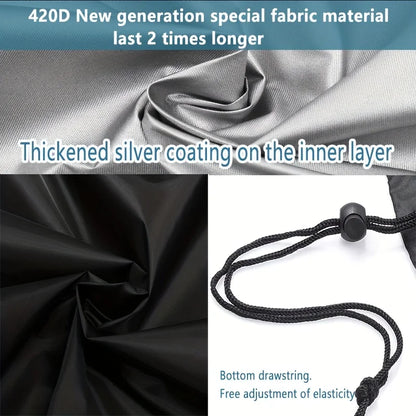 Heavy-duty Material Round Fire Pit Cover, Suitable for 28-48 Inch Fire Pits, Outdoor Patio Cover Round Cover