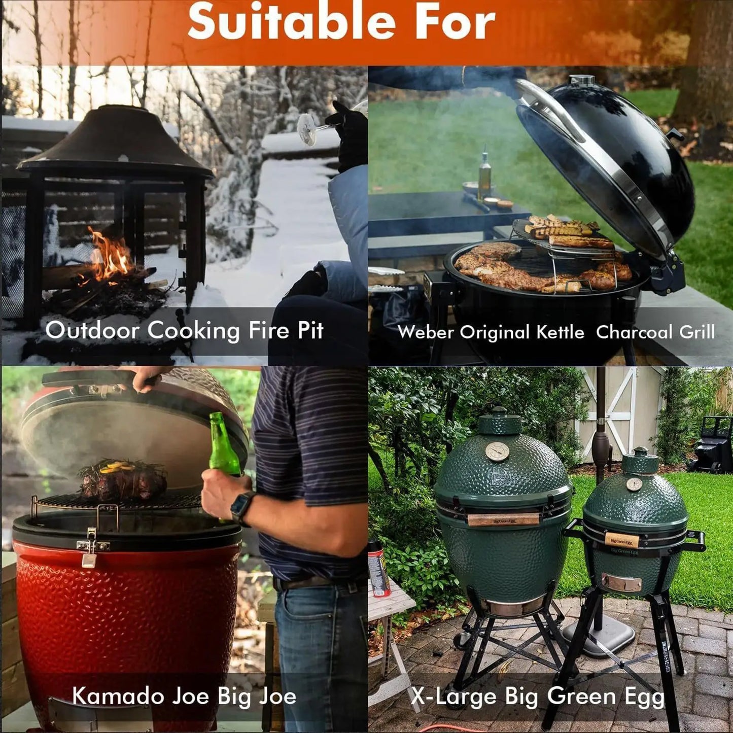 Cover For Grill 210D Oxford Adjustable Protector Windproof Barbecue Grill Cover Waterproof For Outdoor Camping Grilling Kitchen