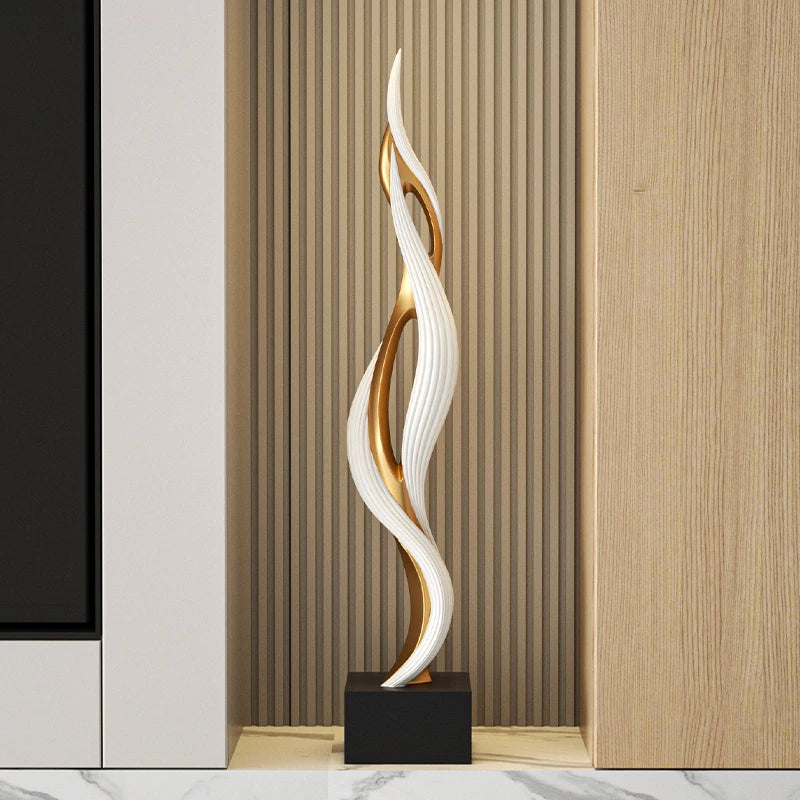 Creative Feng Shui Sculpture Living Room Table Wine Rack Decoration Statue Resin Crafts Housewarming Gift Modern Home Decor