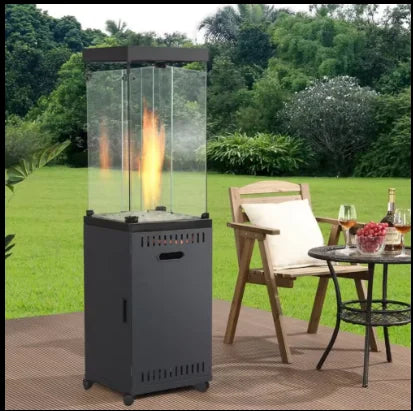 High Quality Portable Square Steel Propane Outdoor Patio Heater Remote Control Firepit Camping Gas Fireplace Reasonable Price