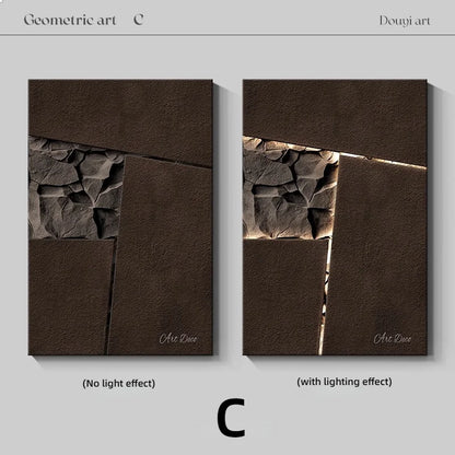 Modern Living Room Decoration Painting Minimalist Abstract Three-dimensional Sandstone Entrance Hanging Painting Sofa Background