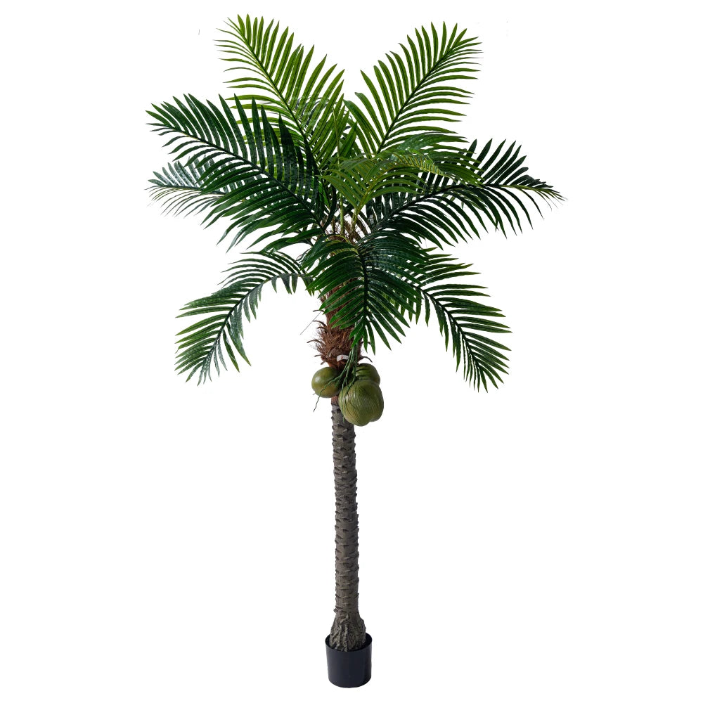 Coconut Tree Palm Tree 180cm/220cm/250cm/300cm Stimulation Indoor/outdoor Hotel Decorative Artificial Plants（without coconuts）