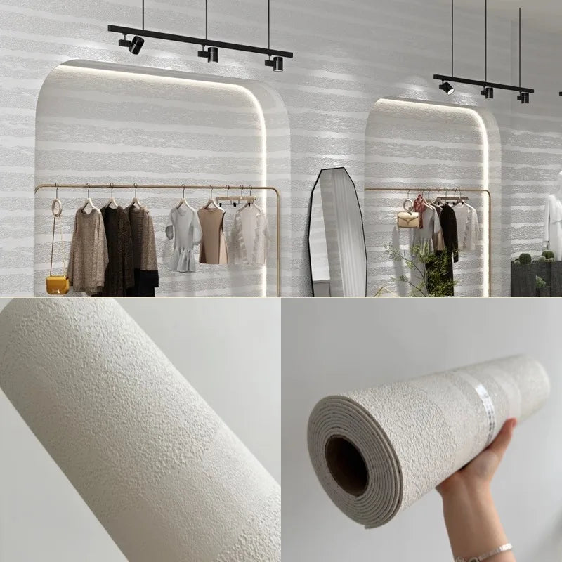 Stone Textured Imitation Roman Travertine Slate Wallpaper Self Adhesive Thickened Stretchable Flexible Wall Sticker Decoration.
