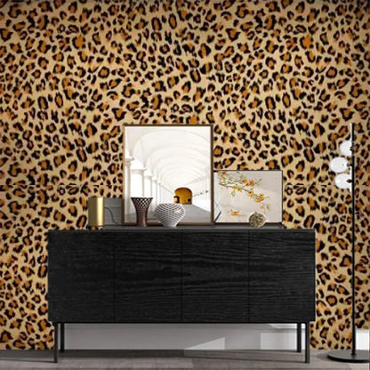 1 Pack of Leopard Print Self-adhesive Wallpaper TV Background Wall Home Decoration Building Materials Self-adhesive DIY Stickers