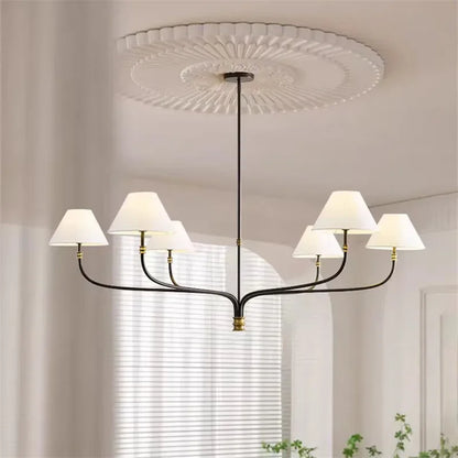 Rustic chandeliers Elegant and Warm black amd gold lights for Living Room Dining Table Lights Indoor Lighting Lusters Fixture