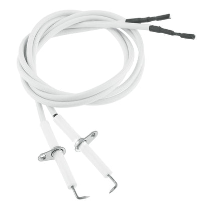 2 Pcs 700mm Ignition Spark Plug Wire Ceramic Igniter Electrode  for Gas Grill/Gas Burner./Fire Pit/Fireplace Replacement Parts