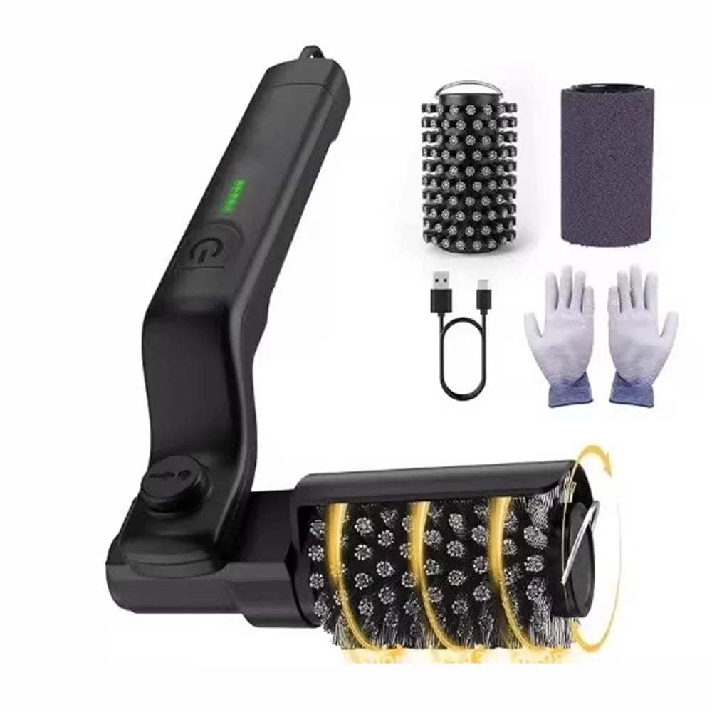 New-Style Barbecue Grate Cleaner Barbecue Brush  Heavy-Duty Grease Brush Barbecue Brush  Grill Brush Roller Outdoor Cleaning