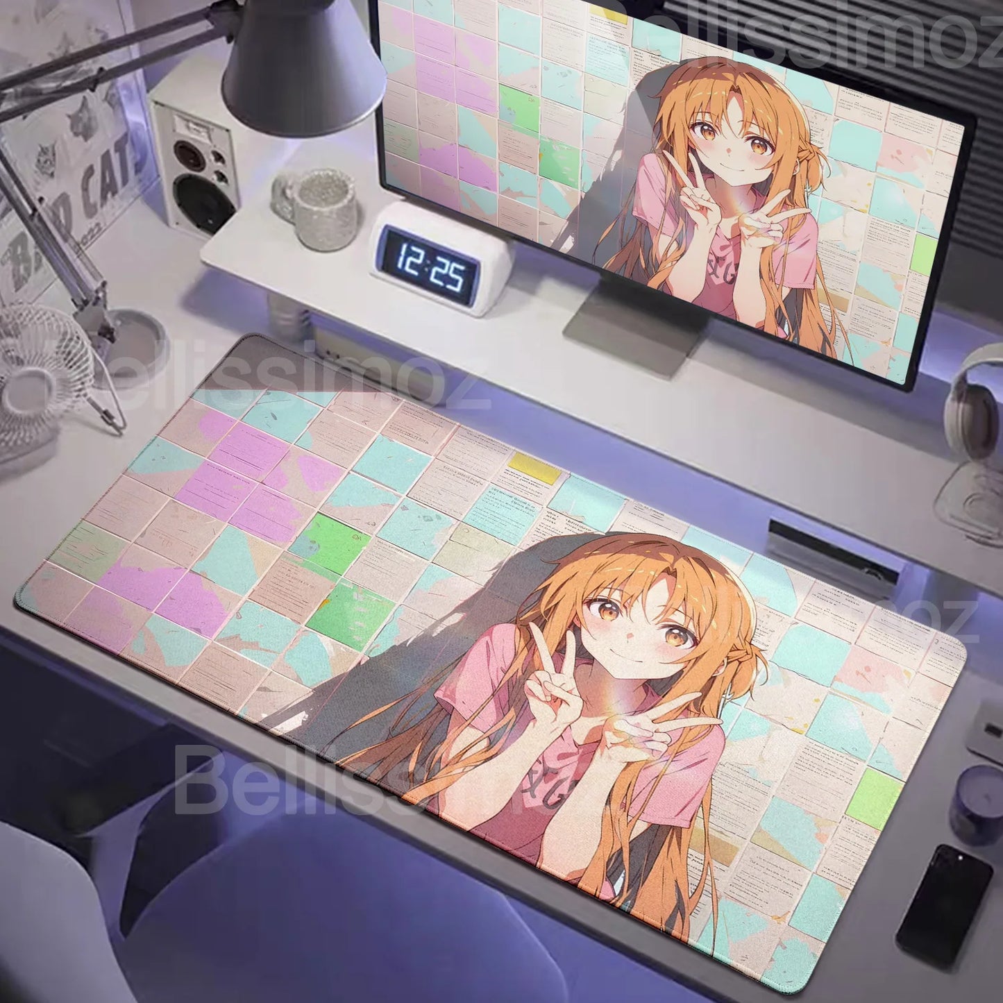 Anime Many Exquisite Wallpaper Sword Art Online SAO Mouse Pad Pretty Asuna Mousepad Non-slip Wear-resistant Game Large Desk Mats
