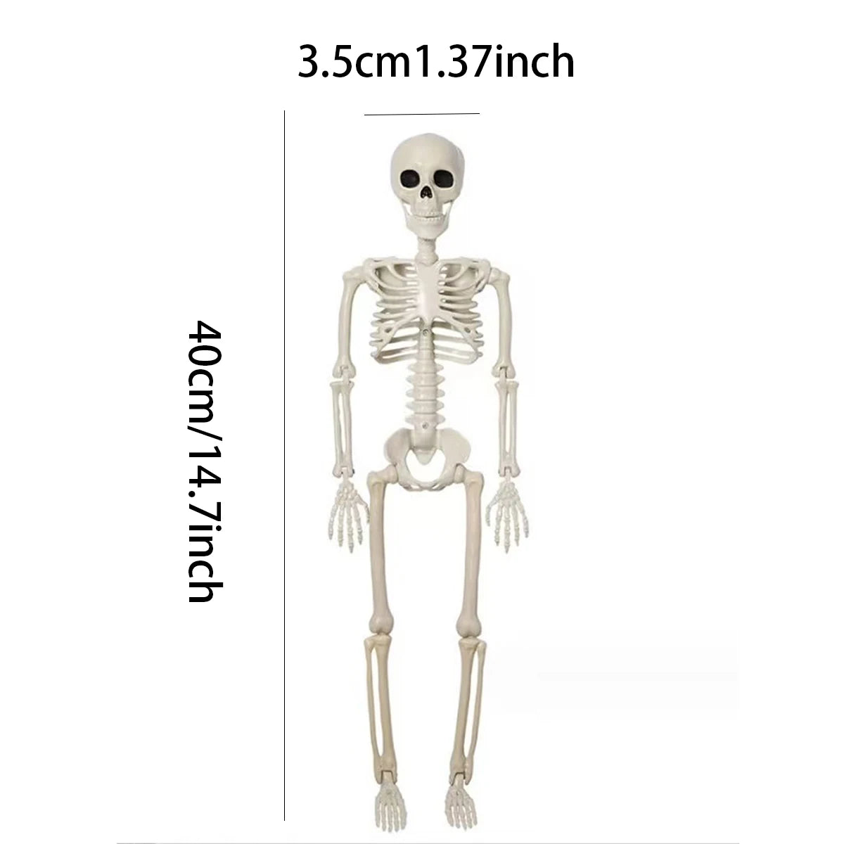 1pc Halloween Decoration Fake Skeleton Sculpture For Halloween Decor, Home Decor, Garden Decor, Haunted House
