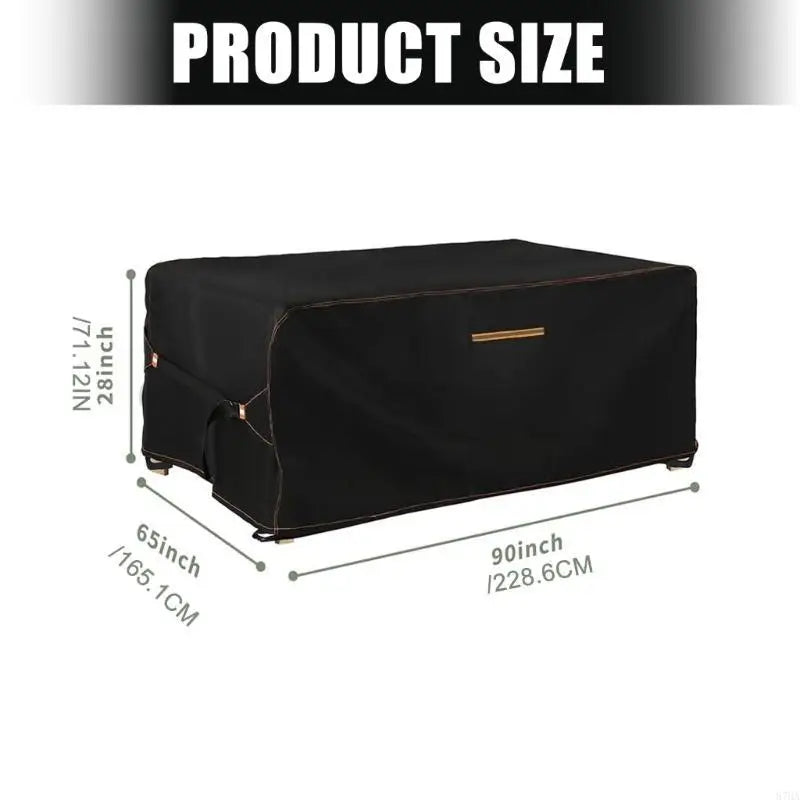 Weather Resistant Garden Furniture Protectors Waterproof Oxford Cloth Furniture Cover Folding Design for Outdoor Use 87HA
