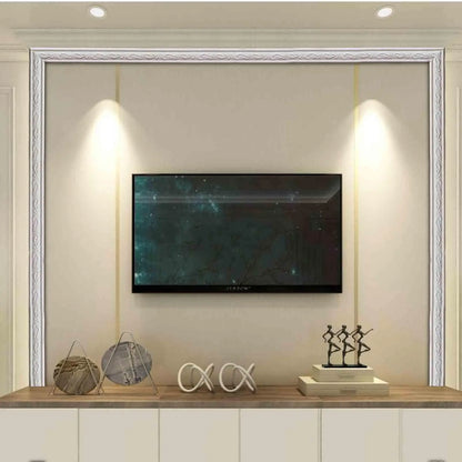 Self Adhesive Wall Border Strip Waterproof Wall Trim Line Wallpaper Skirting Border 3D Decor TV Background Wall Sticker for Home